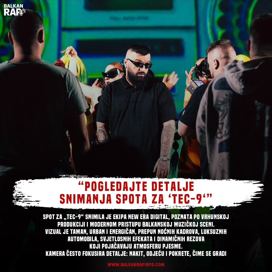 Pogledajte detalje snimanja spota za "TEC-9"