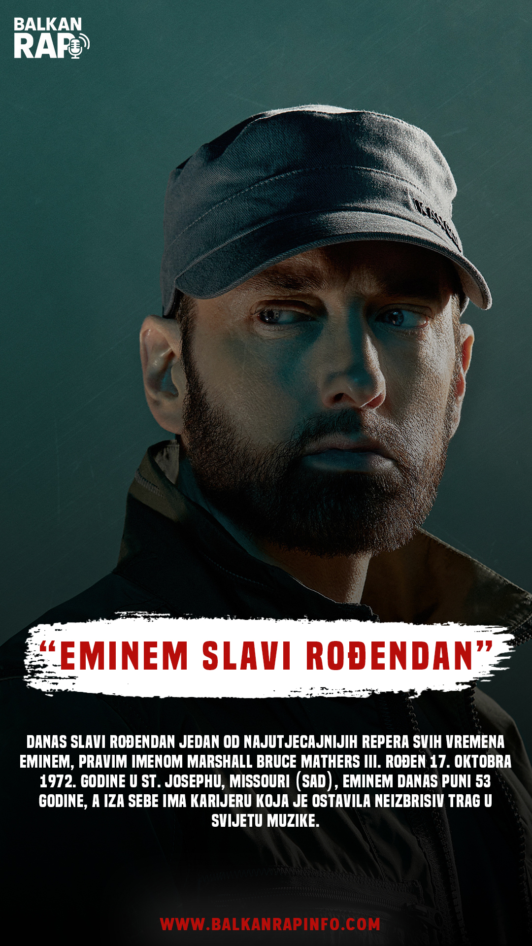 Eminem slavi rođendan, Hip hop legenda koja je promijenila muziku zauvijek